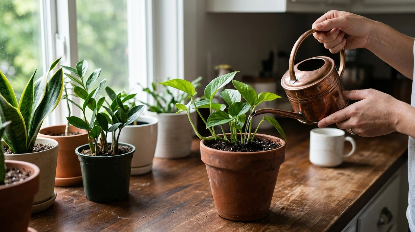 Indoor Plant Watering: How Often & When to Water
